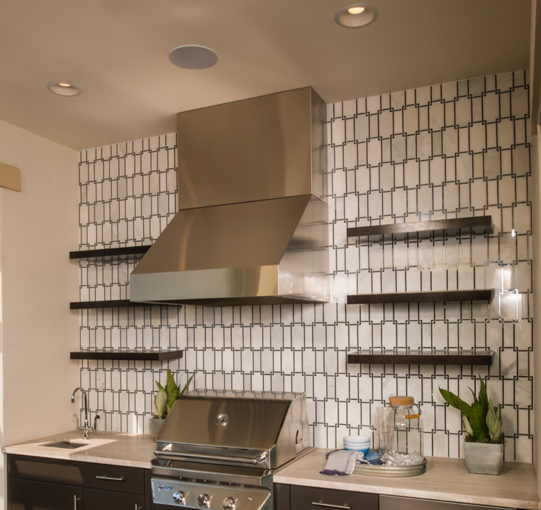 Floating Stainless Steel Shelf